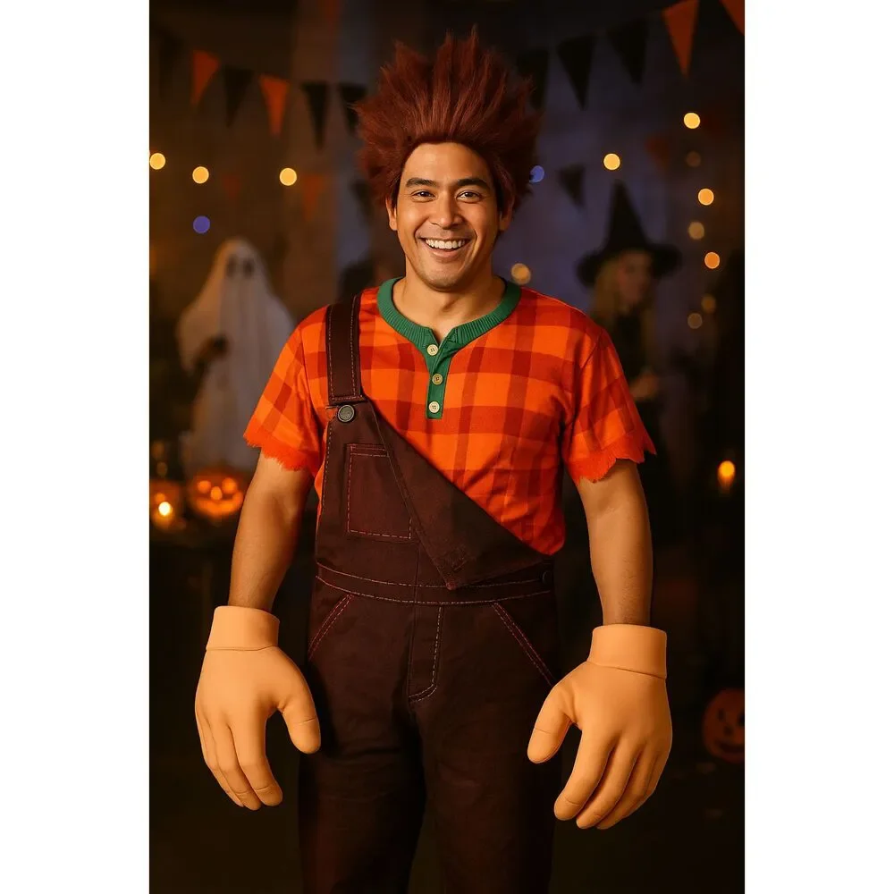 Disney Wreck It Ralph Breaks The Internet Adult L XL 42-46 Halloween Costume Wig - Picture 2 of 16